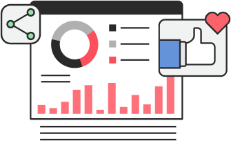 Ilustracion de un miembro del equipo compartiendo el tablero